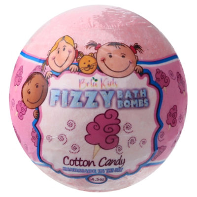 Bela Pink Cotton Candy Kids Bath Bombs - 4.5 Oz