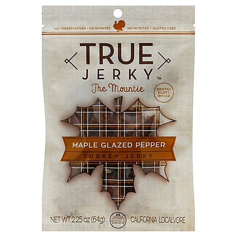 True Jerky Turkey Maple Glazed Pepper - 2.25 Oz