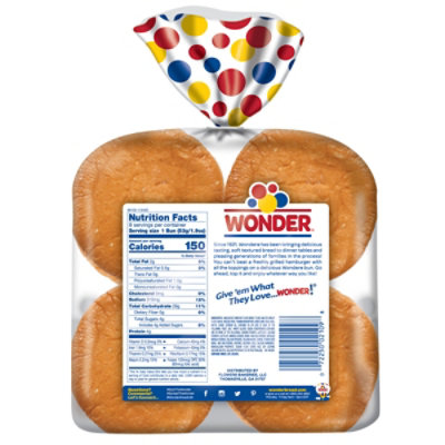 Wonder Bread Classic White Bread Hamburger Buns 8 Count - 15 Oz - Image 8