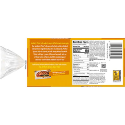 Oroweat Honey Wheat Sandwich Thins - 12 Oz - Image 5