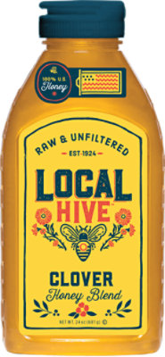 Local Hive Honey Raw & Unfiltered Authentic Clover - 24 Oz - Image 2