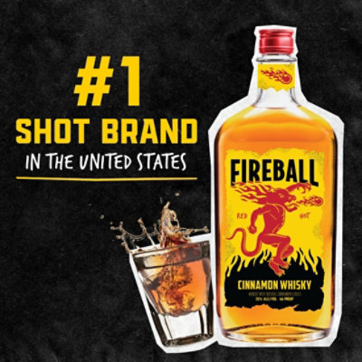 Fireball Hot Cinnamon Blended Whiskey 66 Proof Plastic Bottles - 10-50 Ml - Image 2