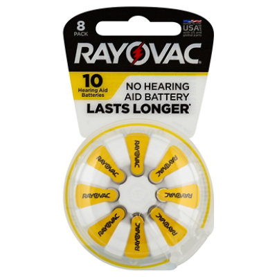 Rayovac Retail Size 10 8pk - 8 Count
