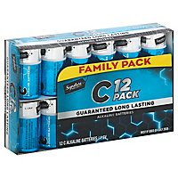 Signature SELECT Batteries Alkaline C Guaranteed Long Lasting Family Pack - 12 Count - Image 1
