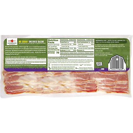 Applegate Natural No Sugar Uncured Bacon - 8oz - Image 7