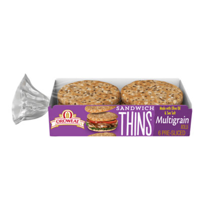 Oroweat Multigrain Sandwich Thins - 12 Oz - Image 1