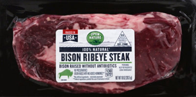 Open Nature Bison Steak Ribeye Boneless - 10 Oz - Image 2