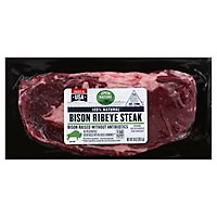 Open Nature Bison Steak Ribeye Boneless - 10 Oz - Image 1