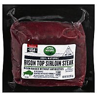 Open Nature Bison Steak Top Sirloin - 10 Oz - Image 1