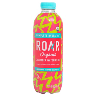 ROAR Organic Electrolyte Infusions Cucumber Watermelon Bottle - 18 Fl. Oz - Image 3