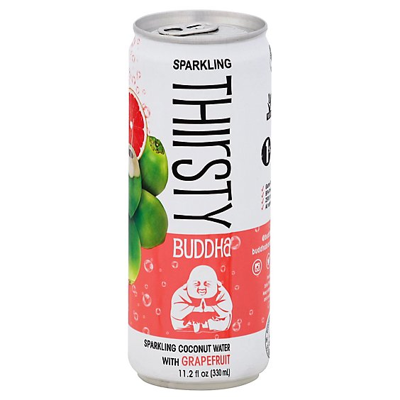 Thirsty Buddha Sparkling Coconut Water With Grapefruit Can - 11.2 Fl. Oz.