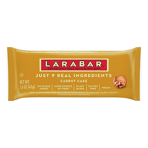 Larabar Bar Carrot Cake Fruit & Nut - 1.6 Oz
