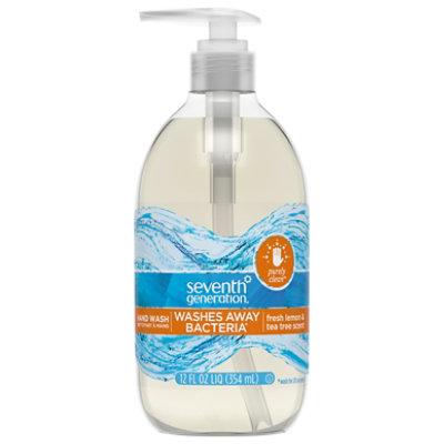 Seventh Generation Hand Wash Fresh Lemon & Tea Tree Scent - 12 Fl. Oz.