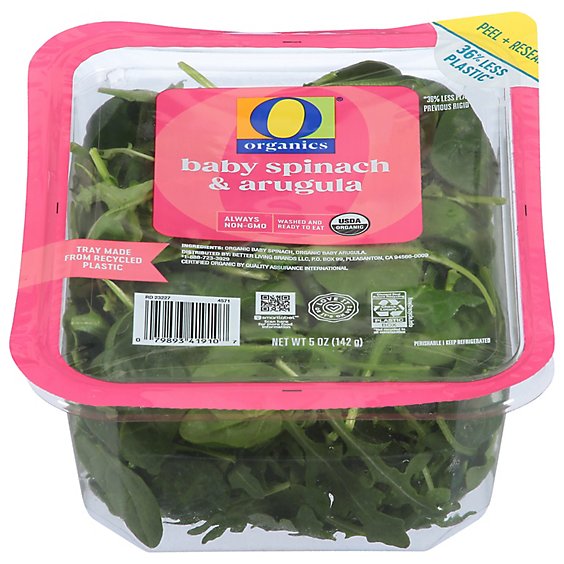 O Organics Baby Spinach And Arugula - 5 Oz