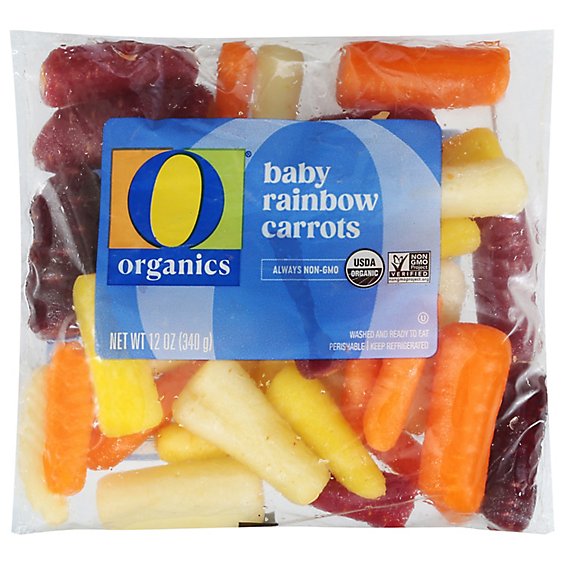 O Organics Organic Rainbow Baby Carrots - 12 Oz