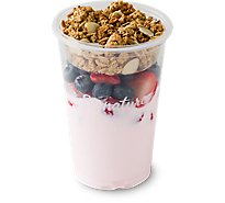 Fresh Cut Yogurt Parfait Strawberry With Strawberry & Blueberry - 12 Oz (420 Cal)