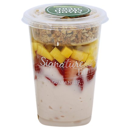 Fresh Cut Yogurt Parfait Strawberry With Strawberry & Mango Fresh Cut Yogurt Parfait Strawberry With Strawberry & Mango