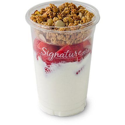Fresh Cut Yogurt Parfait Vanilla With Strawberry - 12 Oz (480 Cal) - Image 1