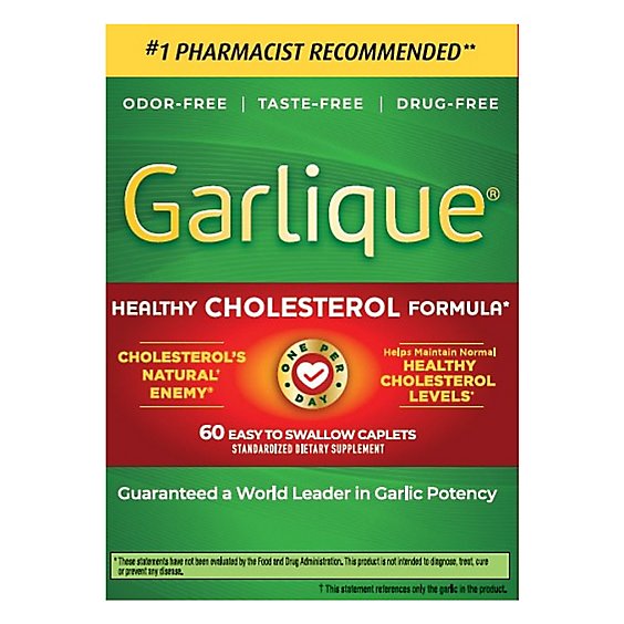 Garlique Odor Free Caplets - 60 Count