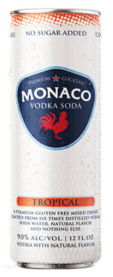 Monaco Tropical Vodka Soda Can - 12 Fl. Oz.