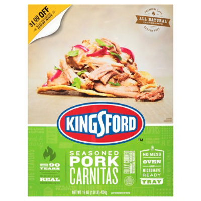 Kingsford Fully Cooked Seasoned Pork Carnitas 1 Lb Albertsons