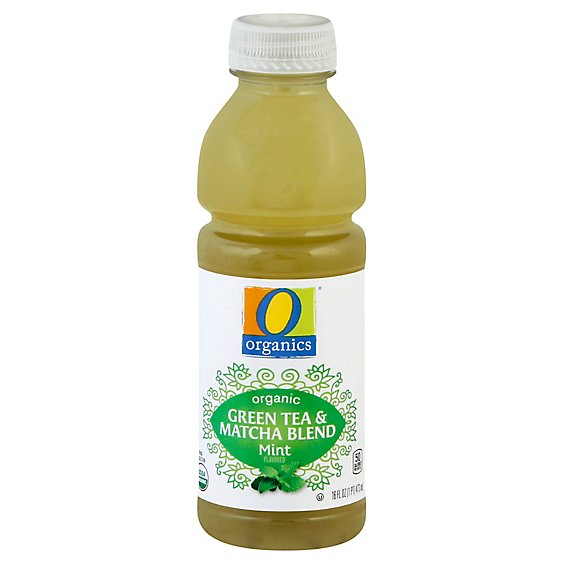 O Organics Green Tea And Matcha Blend Mint - 16 Fl. Oz.