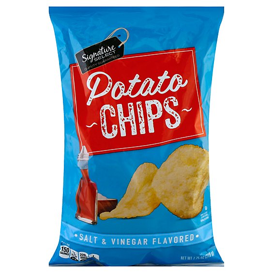 Signature SELECT Potato Chips Salt & Vinegar - 7.75 Oz