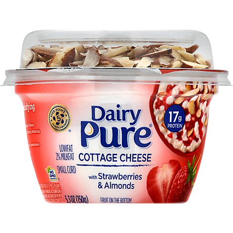 Dairy Pure Strawberry Almond Cottage Cheese - 5.3 Oz
