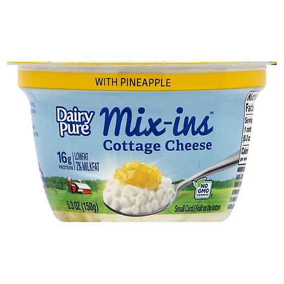DairyPure Low Fat Cottage Cheese with Pineapple Cup - 5.3 Oz