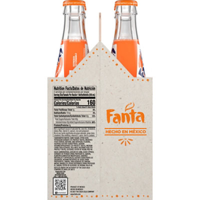 Fanta Soda Pop Mexico Orange Fruit Flavored 4 Count - 355 Ml - Image 3