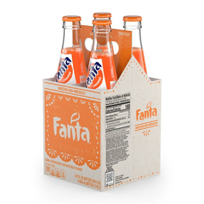 Fanta Soda Pop Mexico Orange Fruit Flavored 4 Count - 355 Ml - Image 2