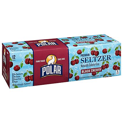 Polar Seltzer Calorie-Free Black Cherry Can - 12-12 Fl. Oz. - Image 1