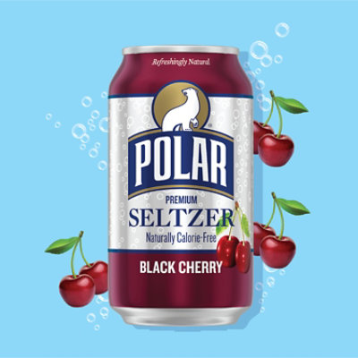 Polar Seltzer Calorie-Free Black Cherry Can - 12-12 Fl. Oz. - Image 3