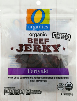 O Organics Beef Jerky Teriyaki - 3 Oz - Image 2