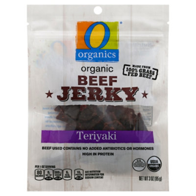 O Organics Beef Jerky Teriyaki - 3 Oz