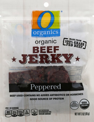 O Organics Beef Jerky Peppered - 3 Oz - Image 2