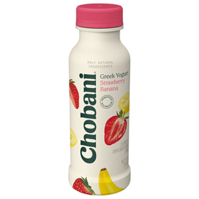 Chobani Strawberry Banana Greek Yogurt Drink - 7 Oz - Image 1