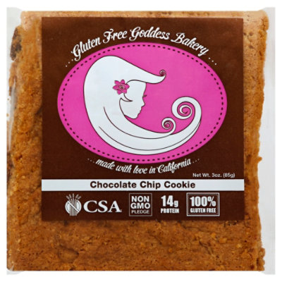 Gluten Free Goddess Bakery Cookie Chocolate Chip Non Gmo - 3 Oz