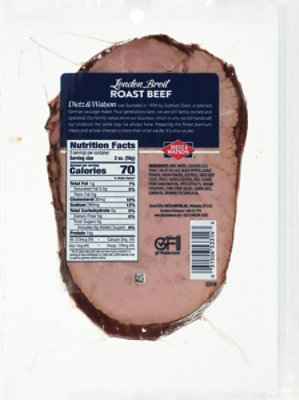 Dietz & Watson Pre Sliced London Broil Beef Roast - 6 Oz - Image 6
