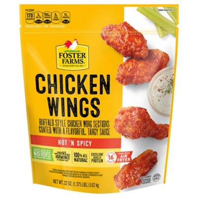 Foster Farms Hot N' Spicy Chicken Wings - 22 Oz