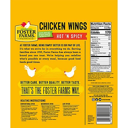 Foster Farms Chicken Wings Hot & Spicy - 22 Oz - Image 5