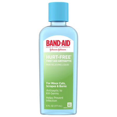 Bandaid Hurt Free Antiseptic Wash - 6 Fl. Oz.