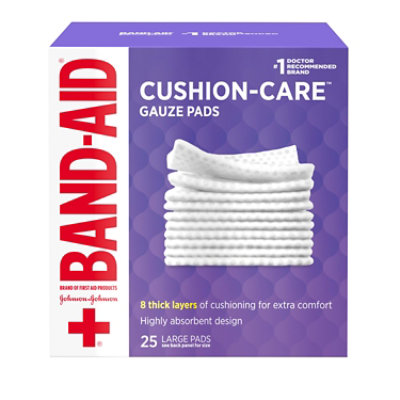 Johnson & Johnson Bandaid Fa Gauze 4x4 Pads - 25 Count - Image 1