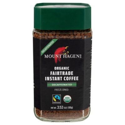 Mount Hagen Coffee Instant Jar Decaf - 3.53 Oz - Image 2