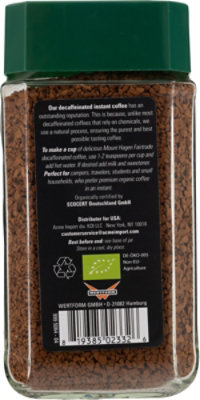 Mount Hagen Coffee Instant Jar Decaf - 3.53 Oz - Image 3