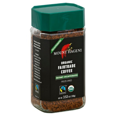 Mount Hagen Coffee Instant Jar Decaf - 3.53 Oz