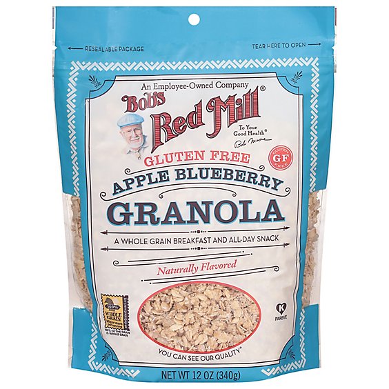 Bobs Red Mill Granola Gluten Free Apple Blueberry - 12 Oz