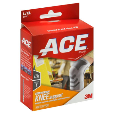 ACE Compression Knee Support Lrg/Xlrg - Each