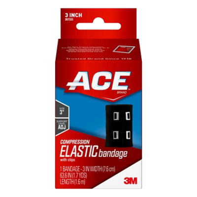 ACE Elastic Bandage 1.7yds Black - Each - Image 2