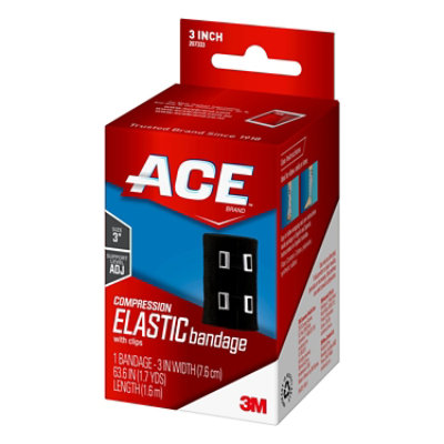 ACE Elastic Bandage 1.7yds Black - Each - Image 3